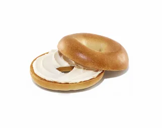 Dunkin' Bagels with Cream Cheese Spread on the Dunkin' Donuts menu